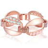 Armband roségold verziert mit Kristallen von Swarovski® bunt