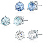 3er Set Ohrstecker verziert mit Kristallen von Swarovski® bunt