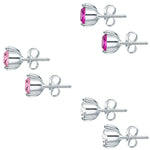 3er Set Ohrstecker verziert mit Kristallen von Swarovski®bunt