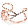 Armband roségold verziert mit Kristallen von Swarovski® violett