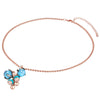 Kette mit Anhänger roségold verziert mit Kristallen von Swarovski® weiß