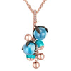 Kette mit Anhänger roségold verziert mit Kristallen von Swarovski® weiß