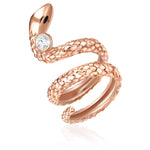 Ring roségold verziert mit Kristallen von Swarovski® weiß