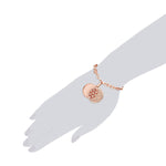 Armband roségold verziert mit Kristallen von Swarovski® weiß