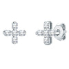 Ohrstecker verziert mit Kristallen von Swarovski® weiß